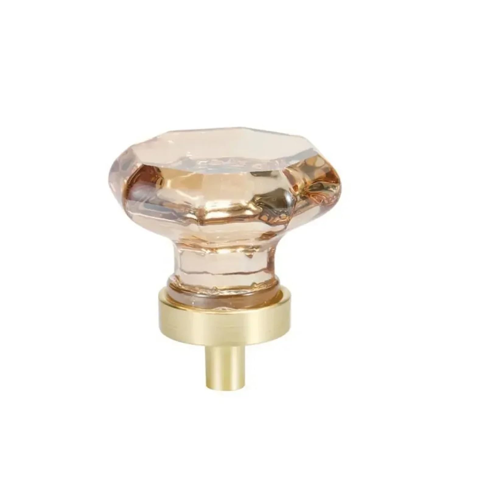 bogniga Handle Knob 4Pcs Diamond Crystal Cabinet Pulls Cupboard Drawer Knob Kitchen Door Wardrobe Handles Dresser Furniture Handle Hardware(Greyish Brown)