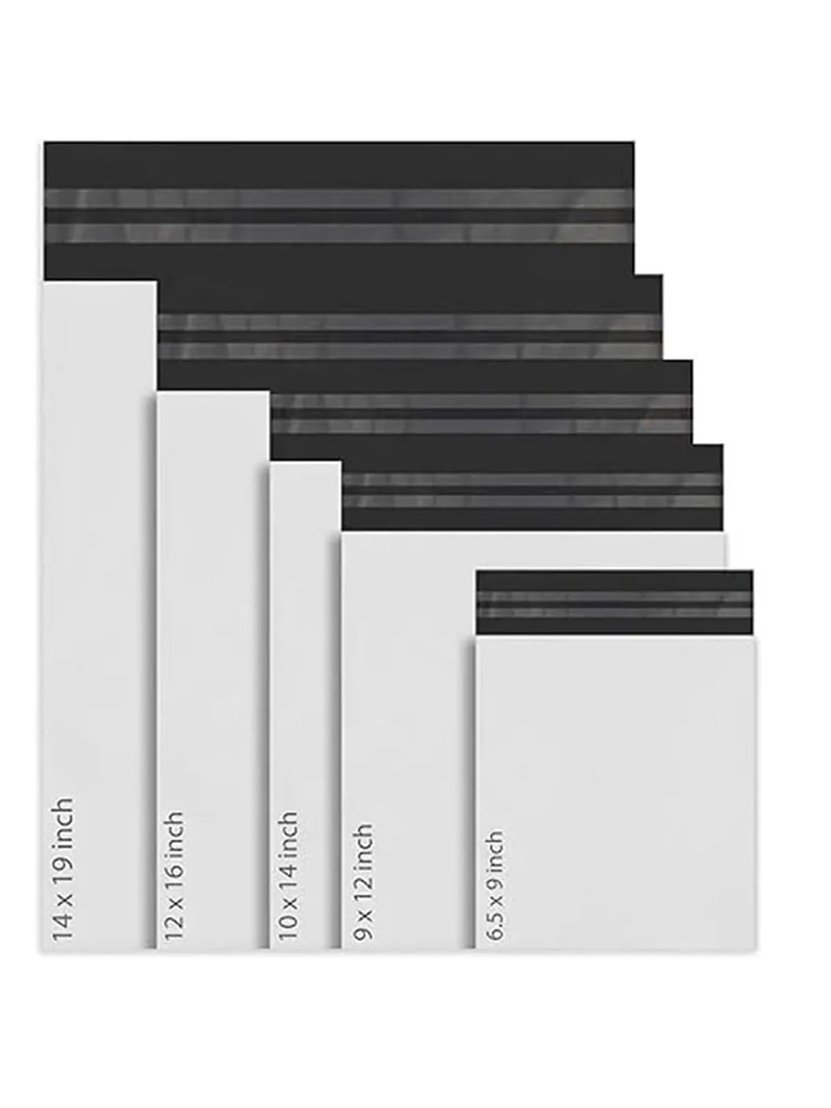 versandtaschen Grau Weiß Mail Express Taschen Ploy Opaque Umschlag Lagerung Kurier Mailing Siegel(50X55X5cm 20pcs)