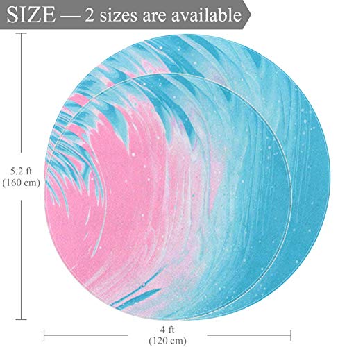Tapis de sol rond motif d'eau 160cm en polyester multicolore