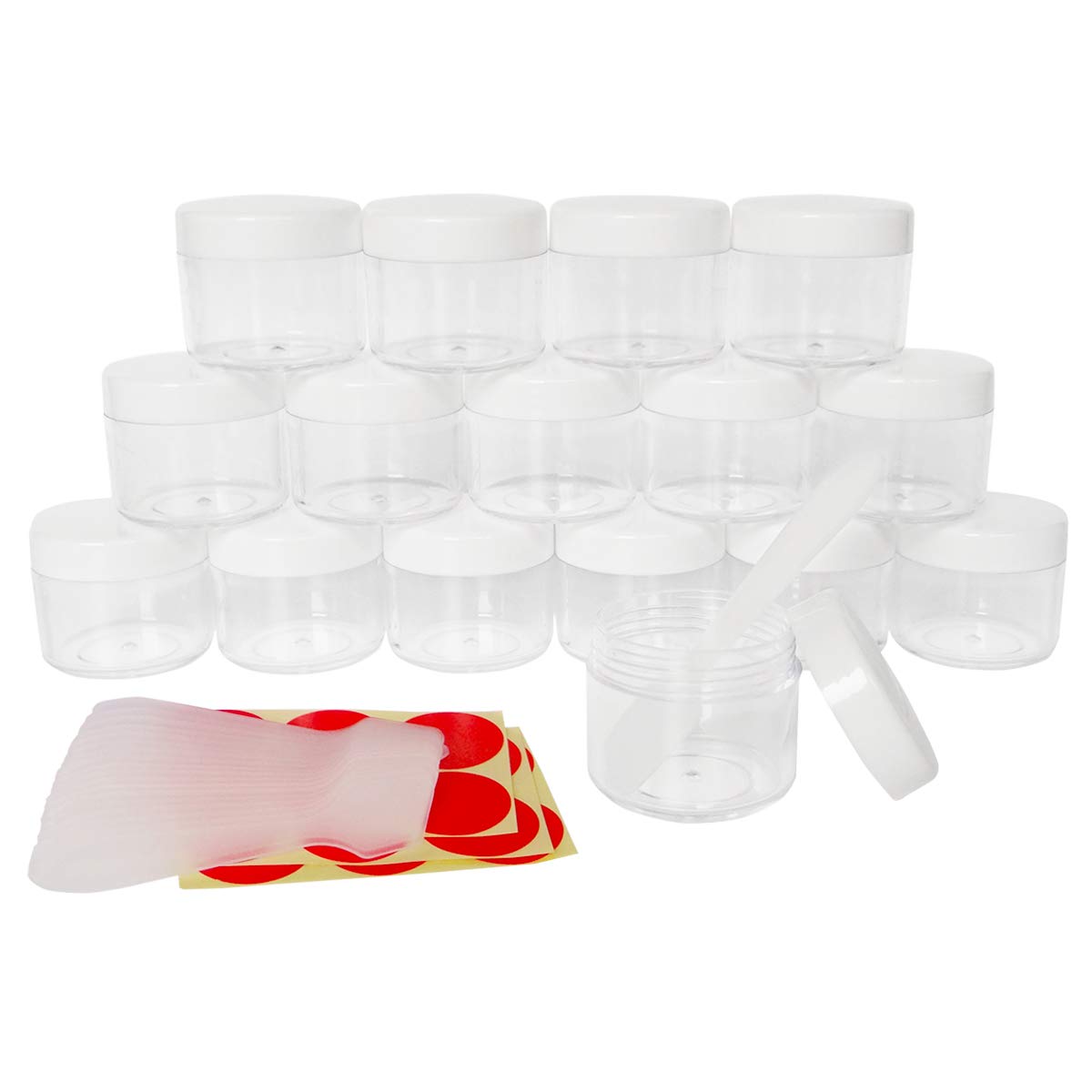 Wopanxye 16pack 20g Empty Sample Jars