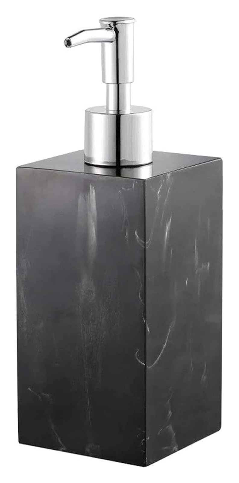 WDSOPK Bathroom accessories Soap Dispenser Bottle with Pump Lotion Soap Dispenser Bottle Liquid Soap Pump Dispenser Marble Pattern Lotion Dispenser Home & Kitchen (Black)