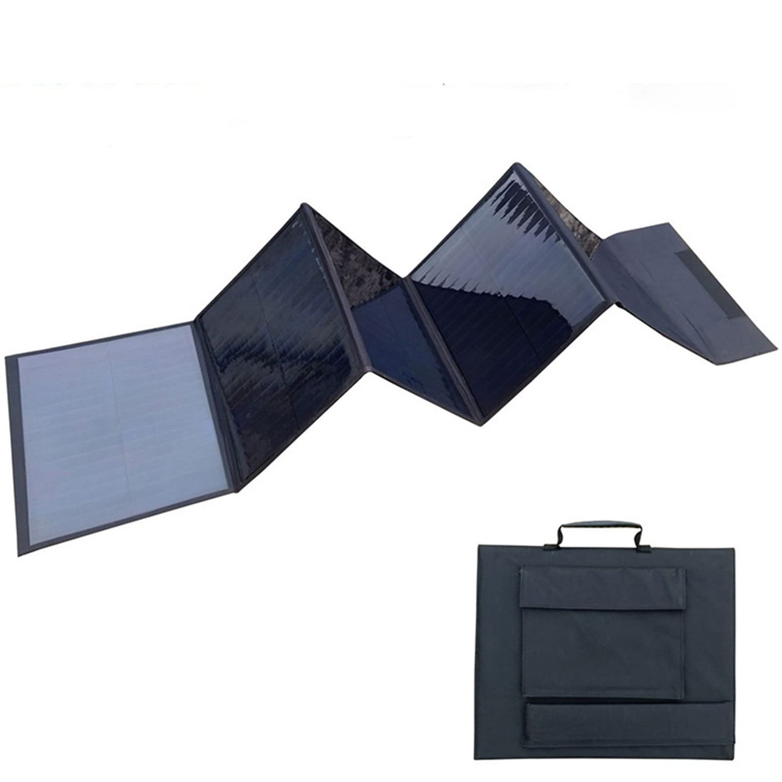 Scheda di Ricarica Solare Montata su Veicolo Pacchetto Pieghevole Scandola Intelligente Monocristallino 30W Scheda di Generazione di Energia Fotovoltaica 12V Alimentatore Esterno