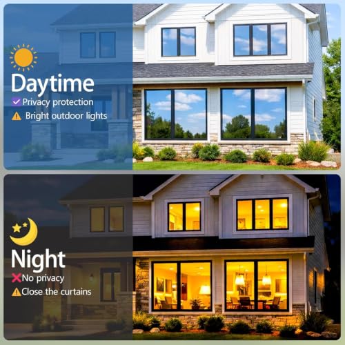 Niviy Home Window Tint Film Heat Blocking, One Way Window Film 17.5"x 78.7" - image 3