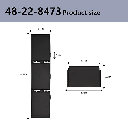 Miniatura 3 de 48-22-8473 Divisores de paquetes para Milwau-kee Packout 3 Cajones Divisores Caja de herramientas (negro)