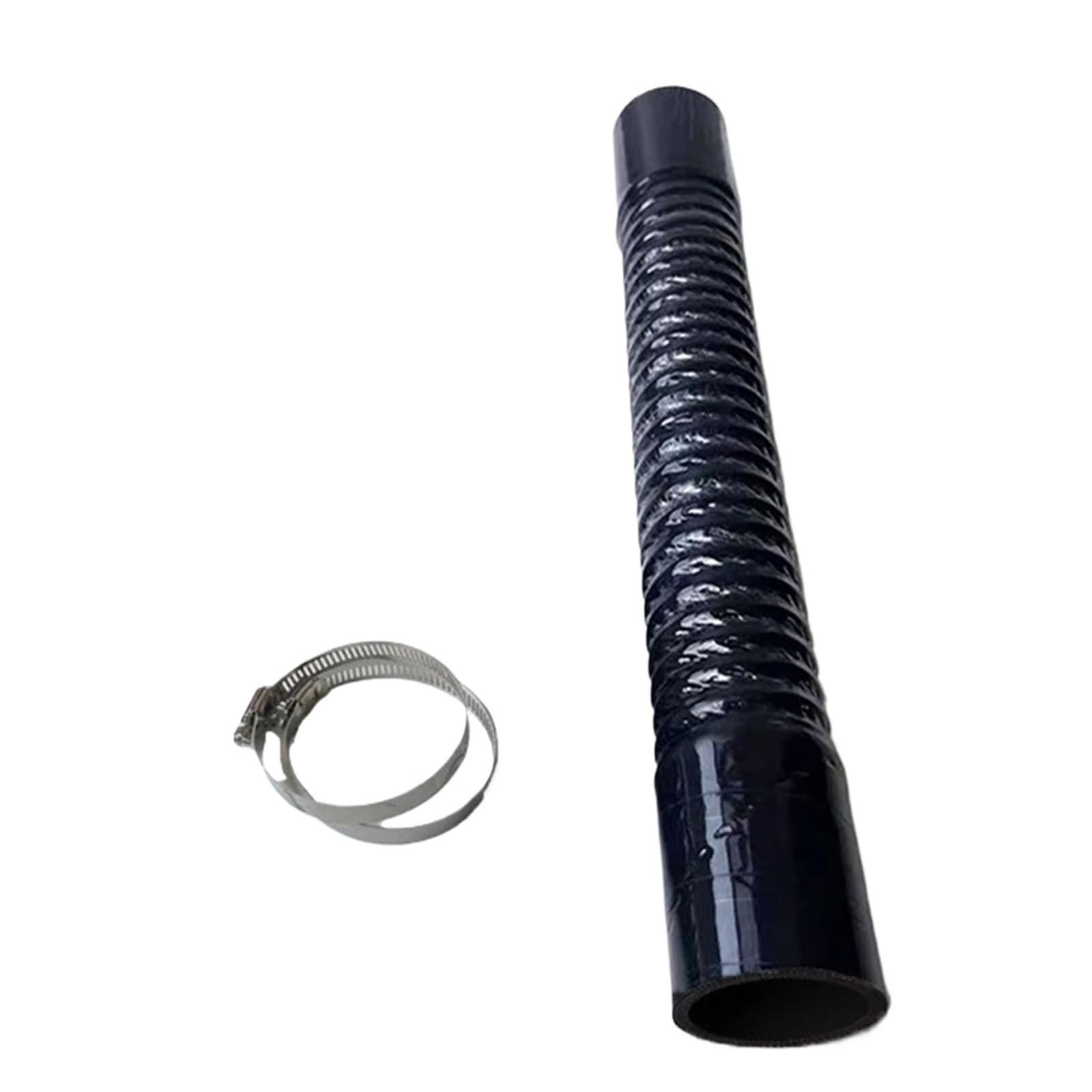 tubo turbo della presa d'aria Tubo Flessibile In Silicone Universale Auto Tubo Flessibile In Silicone Intercooler Aspirazione Dell'aria Radiatore In Contorto(Nero,400mm,ID50mm)