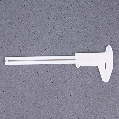 Mini calibrador vernier plástico 21 x 7 x 0.1 cm miniatura 3