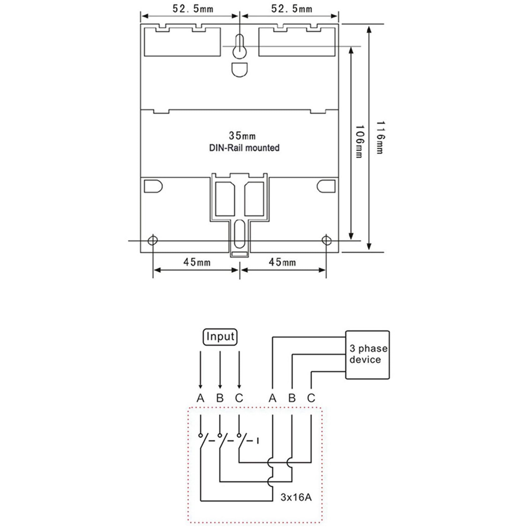 2X Fases 380V 415V TEMPORIZADOR Interruptor Programable con Retroiluminación