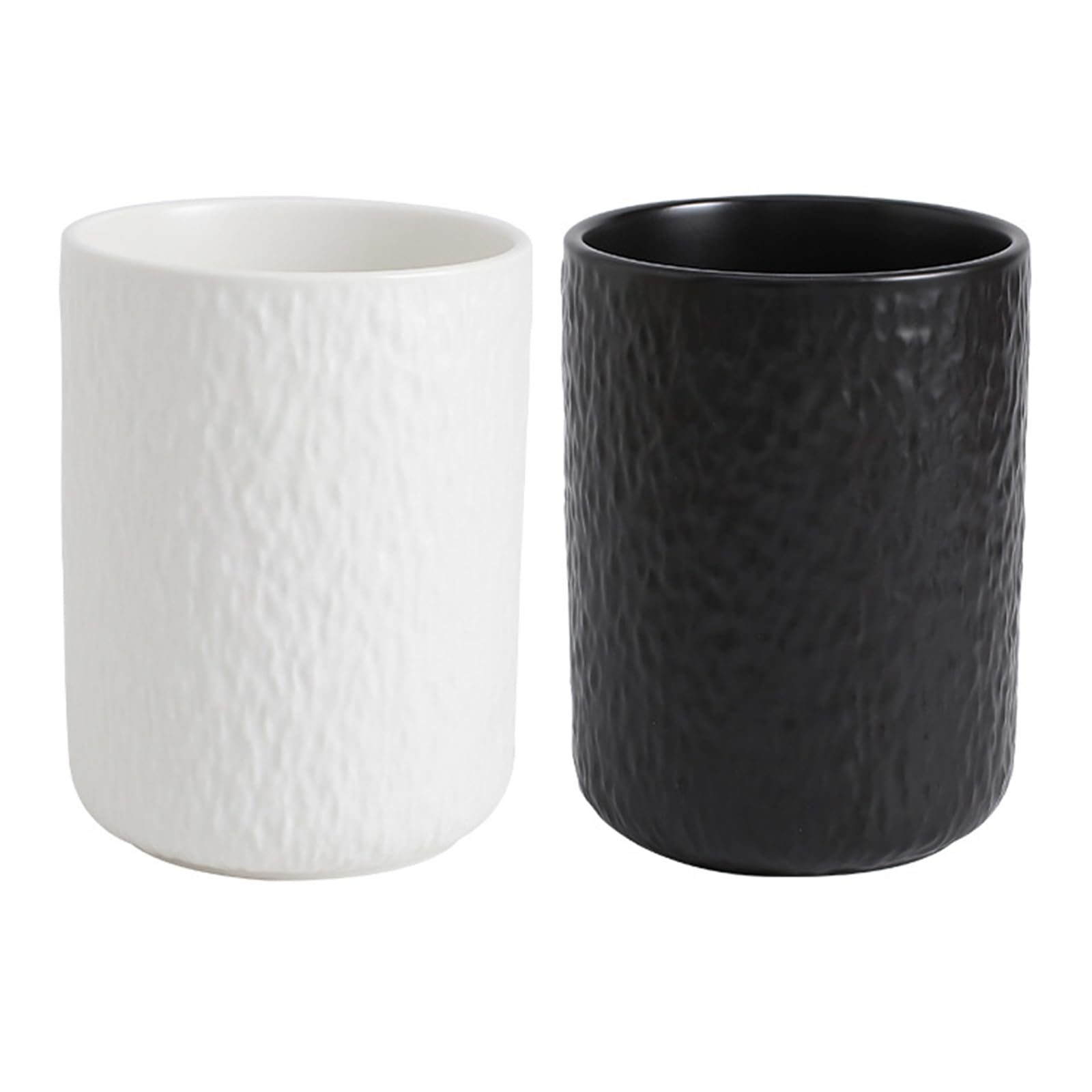 Dekorativer Keramik Utensilienhalter, 16, 5 x 11, 9 cm, Steinstruktur, Thekenglas für Herd, seitliches Kochwerkzeug, Zugriff auf Ordnung, Utensilienbehälter, Küchenwerkzeug, Topf, oben offen, Spatel,