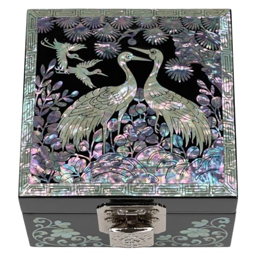 February Mountain Joyero de madera de nácar