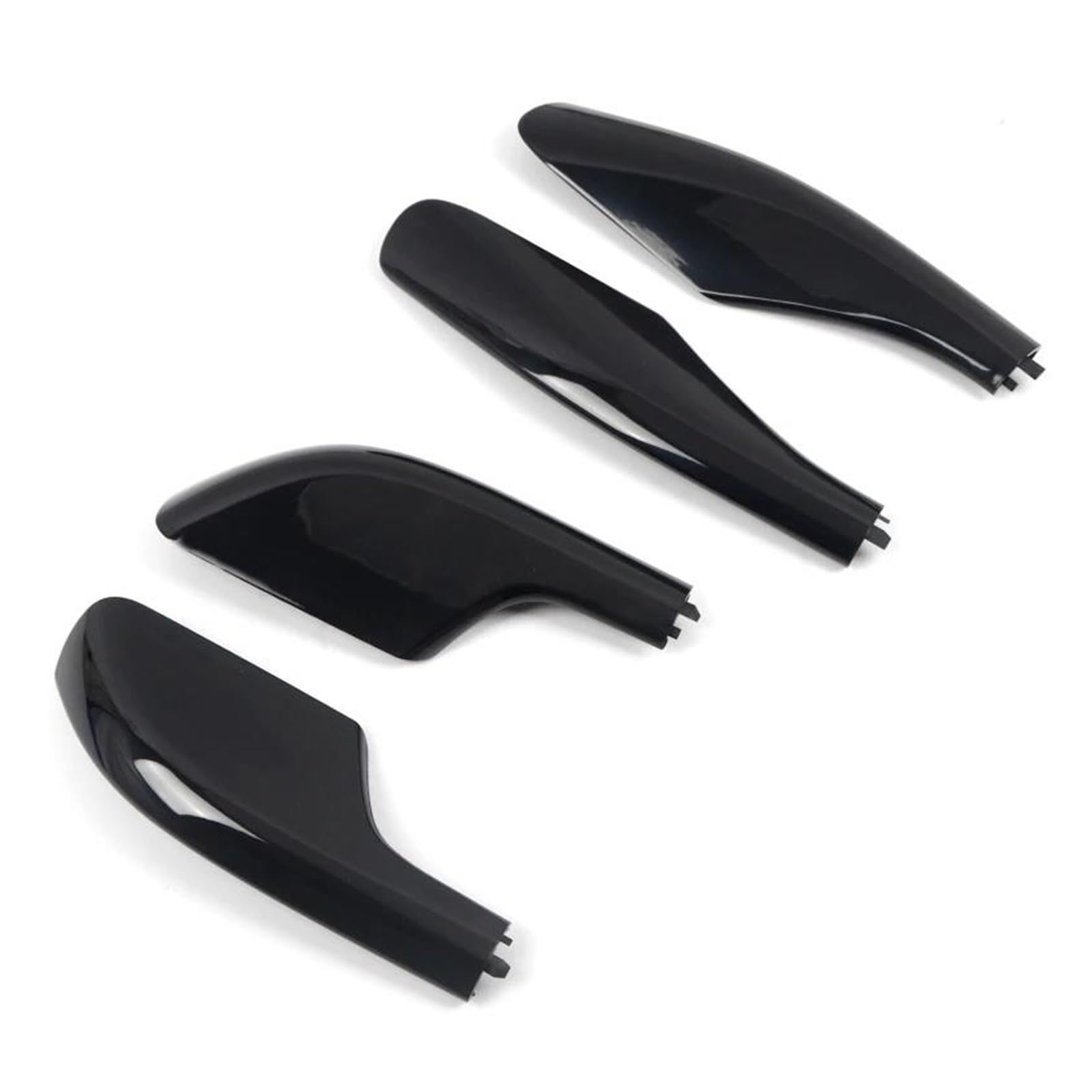 SKINII Cofre Techo Coche 4 Uds. Reemplazo Negro Tapa Cubierta del Extremo Riel Portaequipajes Techo Coche para Toyota para Land para Cruiser para LC100 1998-2007 Porta Equipaje De Automóvil