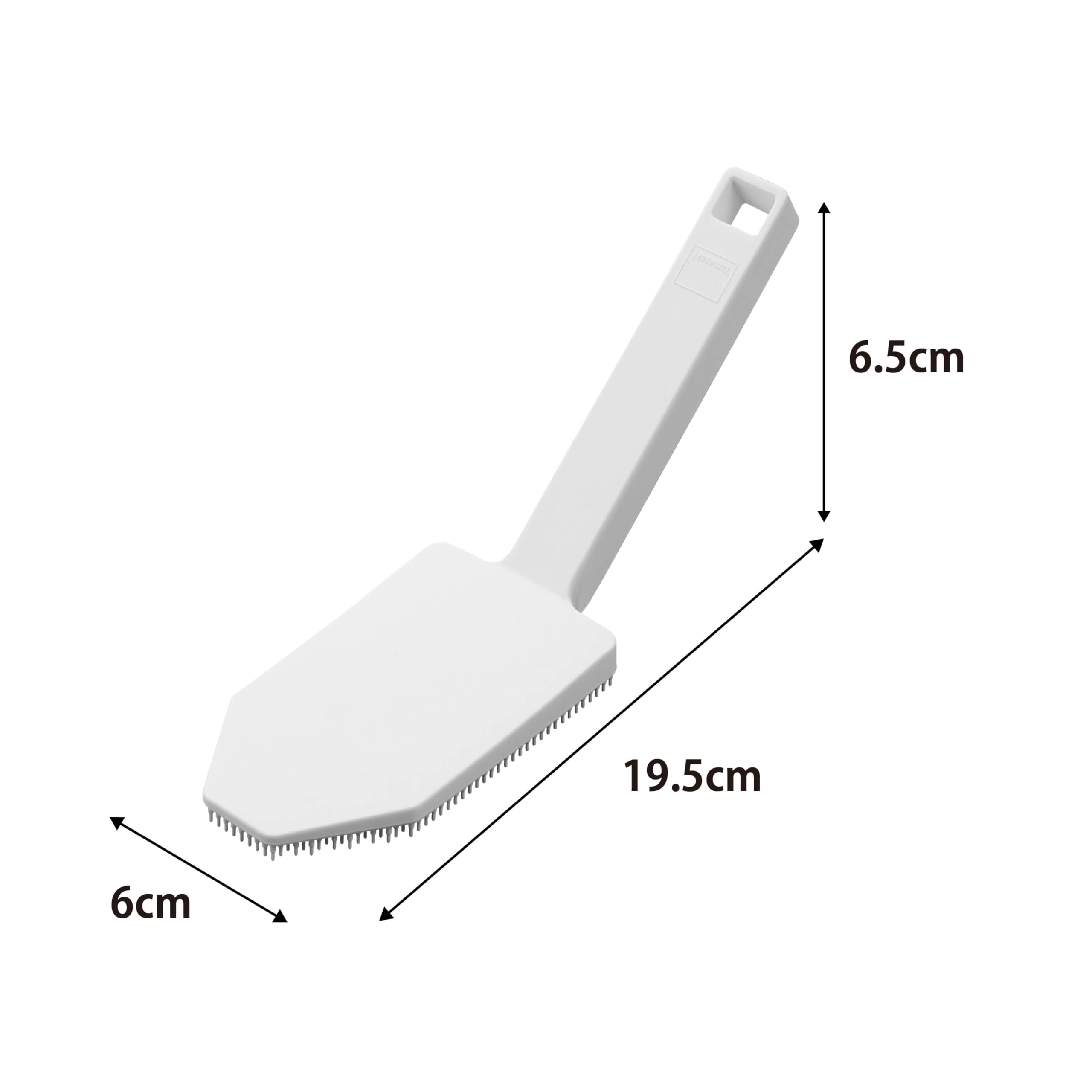 Yamazaki 1885 TOWER magnetyczna gąbka silikonowa z uchwytem, biała, silikon/nylon/magnes, minimalistyczna, 6 x 19,5 x 6,5 cm