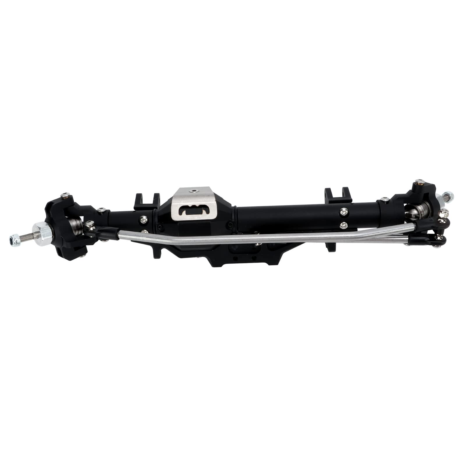 Oś Przednia 1/10 RC, oś w Kształcie Stopu Aluminium, Stalowa Zestawu Przekładni o Trwałej Konstrukcji, Kompatybilna z Axial Wraith 90018, 90020, 90045, RR10, 90048, 90053 (BLACK)