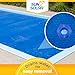 Sun2Solar Blue 20 ft x 40 ft Rectangle Pool Solar Cover | 800 Series | Heat Retaining Solar Blanket | for Heating Rectangular Inground & Above Ground Swimming Pools | Includes 6 Heavy-Duty Grommets