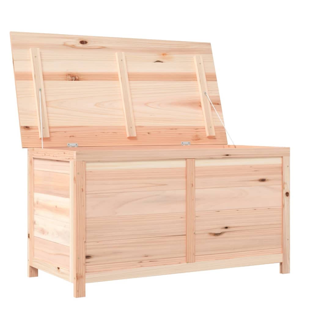 vidaXL Baúl para Cojines Contenedor Caja Cofre Armario Almacenamiento Jardín Patio Exterior Mantas Mueble Familia Madera de Abeto Maciza