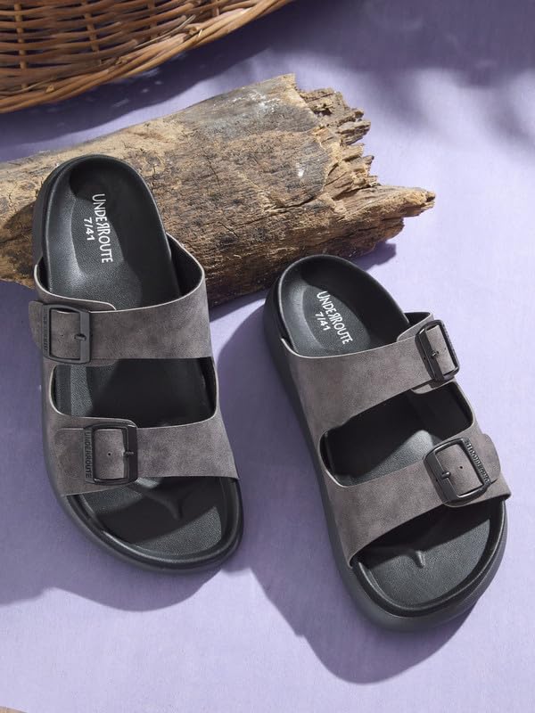 Image of UNDERROUTE mens Underroute Urgh 03 Stylish Durable Soft Footbed Synthetic Casual Sandals for Men Sandal