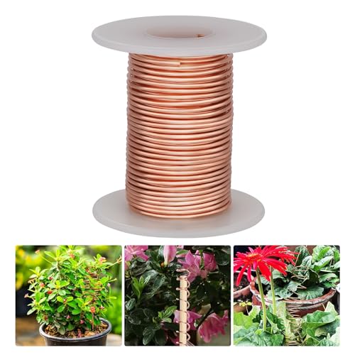 Alambre de cobre puro de cobre para jardín de electrocultura, fabricación de joyas, calibre 16 (1,3 mm), 10 metros