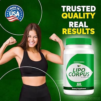 (2 Pack) Lipo Corpus - Official Formula for a Fit and Healthy Body, All-Natural Ingredients to Support Energy and Overall Health, Premium LipoCorpus Pastillas Reviews (120 Capsules)