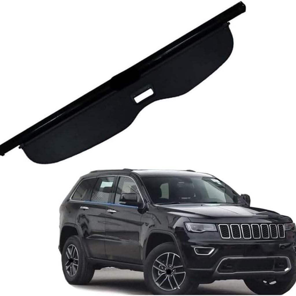 Cubierta de carga retráctil para Jeep Grand Cherokee con estante antideslizante de privacidad