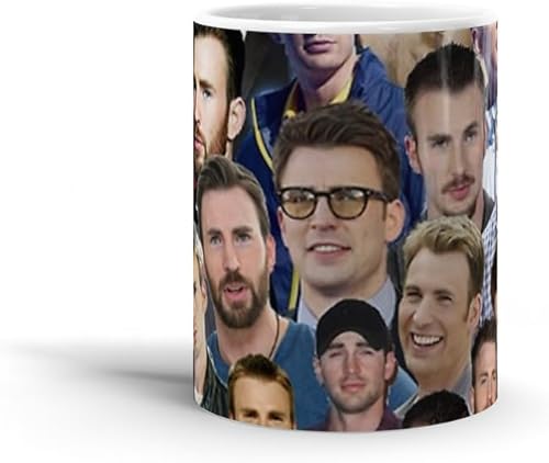 Miniatura 2 de Taza de café de cerámica blanca Chris Tea Boda Evans Cup Holidays Home Collage Cumpleaños Navidad Microondas Fiesta 15 11 Oz Lavavajillas