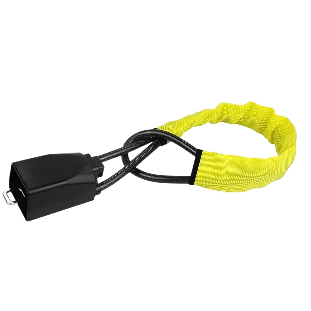 Steering Wheel Lock Car Steering Wheel Lock Reinforced Cable Automotive Security Deterrent Car Anti-Theft Locks(Yellow)