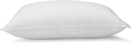 Miniatura 5 de Yaxa Basics - Almohadas de cama con relleno alternativo, de densidad media para personas que duermen de espaldas y de lado, tamaño estándar, 66 x