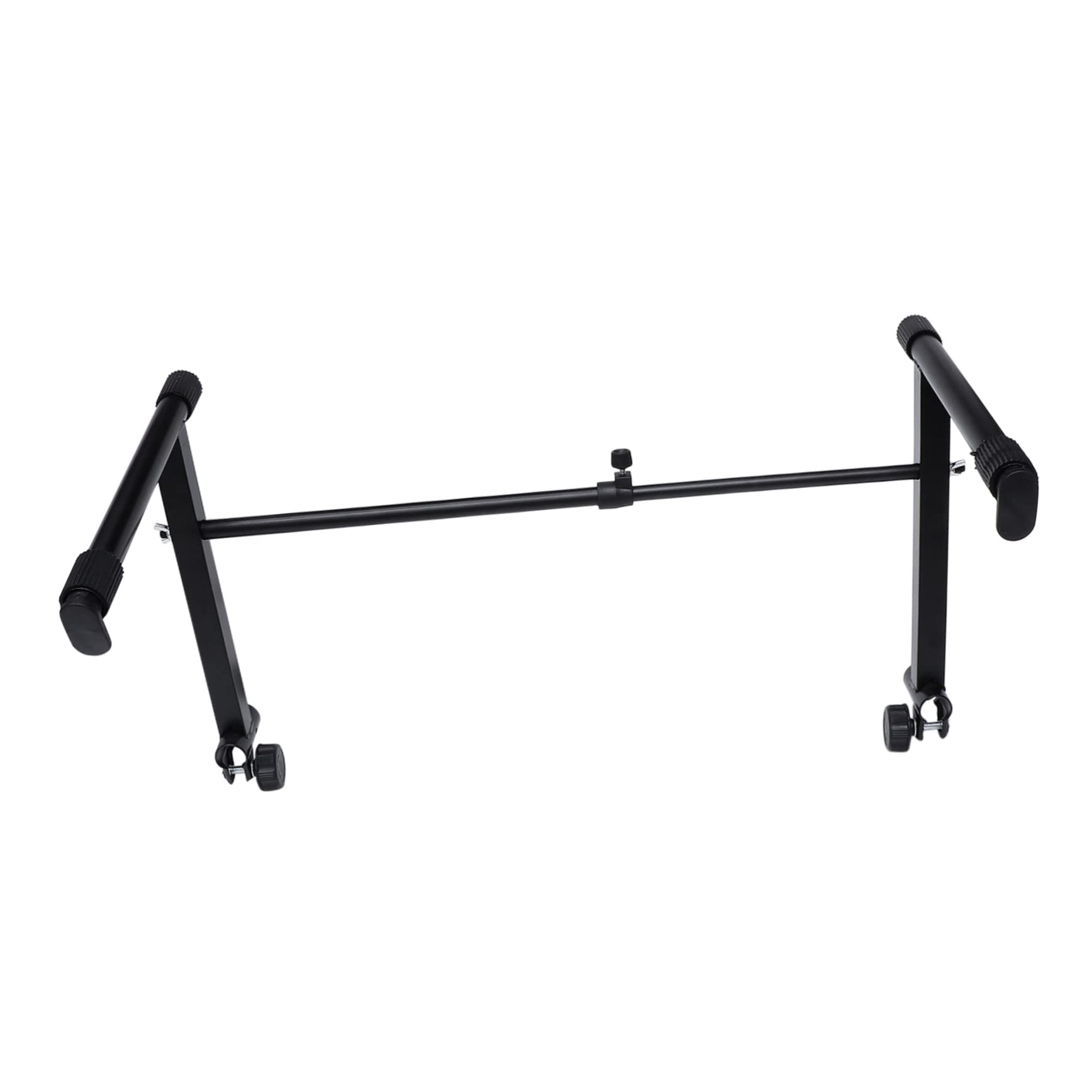ibasenice Electronic Organ Stand Double Keyboard Stand Piano Practical Bracket 71cm Max Width for Easy Adjustment Random Style