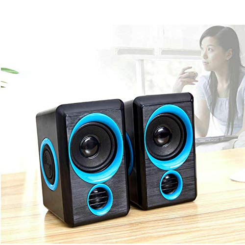 3X(Surround Portable Computer Speakers with Stereo Bass USB Wired