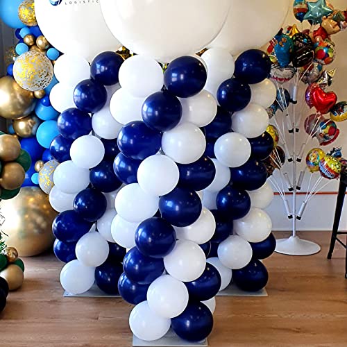 Image of Voircoloria 105pcs Navy Blue Balloons 12inch Dark Blue Balloons for Birthday Graduation Baby Shower Anniversary New Year Party Holiday Decorations