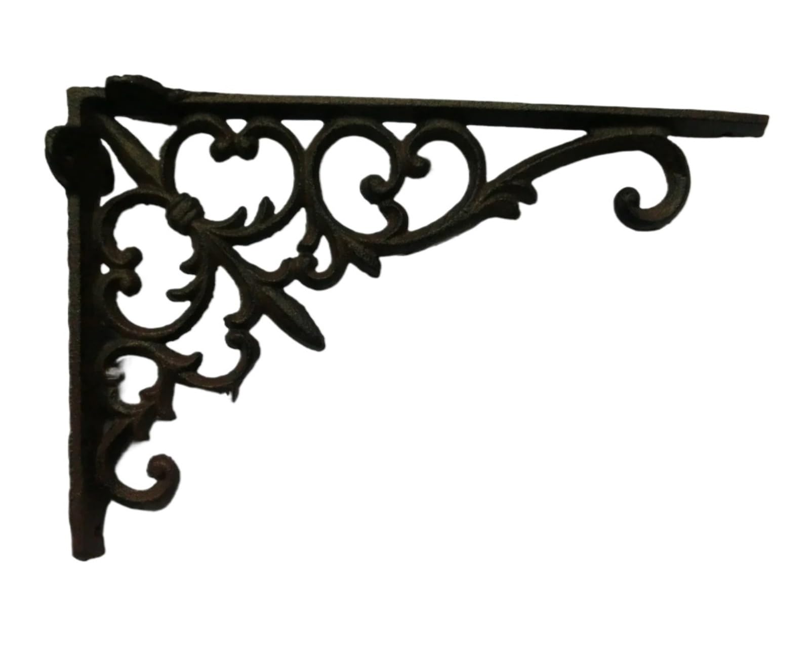 2pcs Cast Iron Angle Support Rack for Floating Shelves