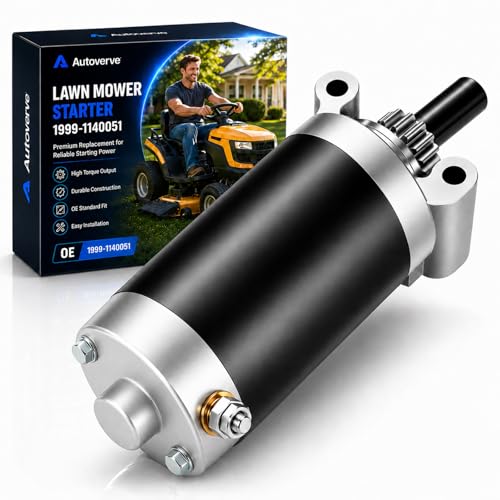 Autoverve Kohler 7000 Series Lawn Mower Starter 1999-1140051 Fit Cub Cadet Courage XT1 XT2 ZT1 LT1045 LT1050 GT1554 LTX-1050 LTX-1046 RZT-50 20HP 22HP 24HP 25HP 26HP SV735 KT735 KT740 KT745 3209808