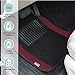 FH Group Automotive Floor Mats – Universal Fit Premium Carpet Car Mats with Driver Heel Pad, Full Set for Cars, SUVs & Trucks - Burgundy