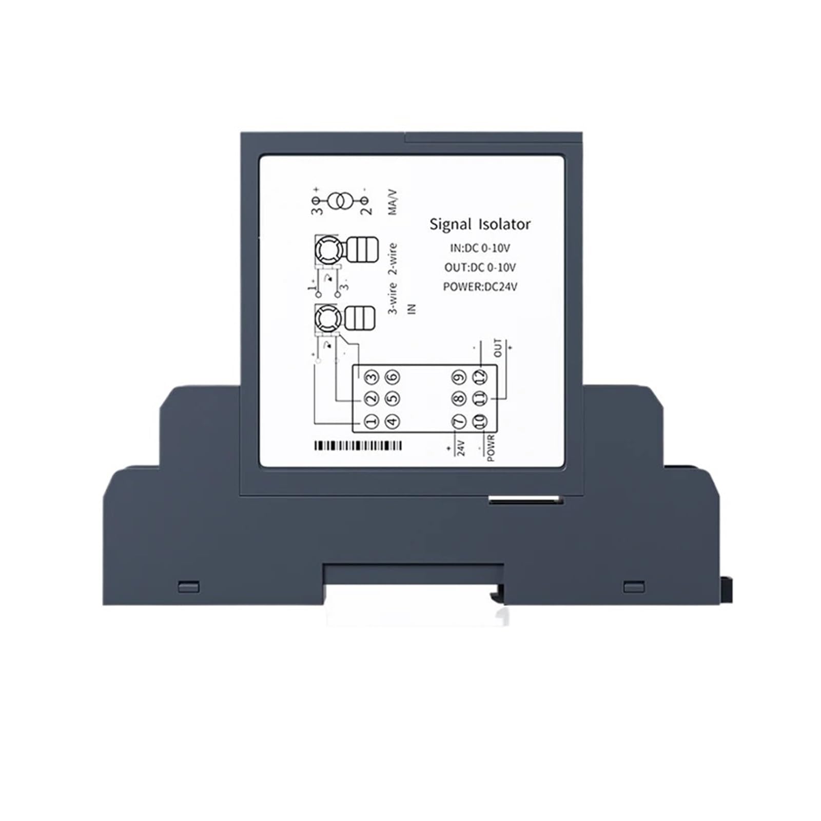 Convertisseur de signal 4-20MA 0-5V et isolateur analogique 24V CC pour automate