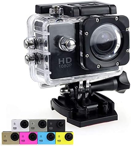 Tongmao Outdoor Waterproof Sports Action Camera 2.0-inch Screen SJ4000 Diving Cycling Aerial Photography DV Camcorders (Black)