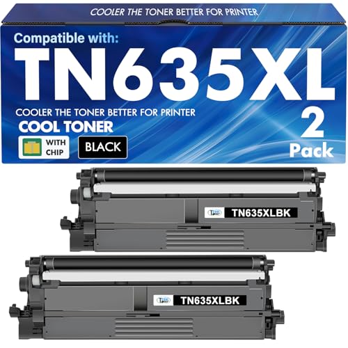 Image of TN635XL TN635 Black Toner Cartridge TN635XLBK for Brother MFC-L8930CDW | Compatible for Brother TN 635XLBK TN635BK TN-635XL HL-L8430CDW MFC-L8730CDW HL-L8570CDW MFC-L8970CDW HL-L8430CDWT Printer