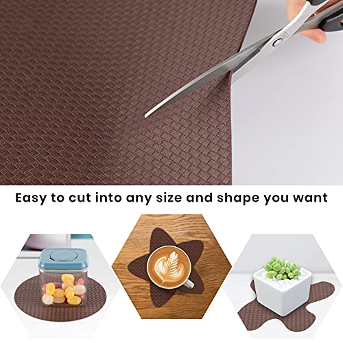 Cosyland Shelf Liner Kitchen Drawer Mats 12"X120" Inches Non-Slip Diy Cuttable Mats Cabinet Liners Washable Refrigerator Liners For Cupboard, Pantry Shelves, Red #TOP1