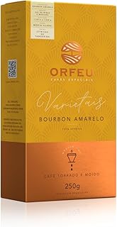 Orfeu café bourbon amarelo torrado e moído 100% arabica torra média cl