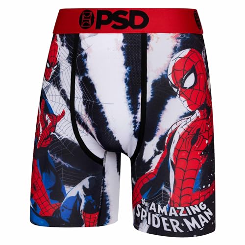 PSD Men's Spiderman Boxer Briefs, Multi, L