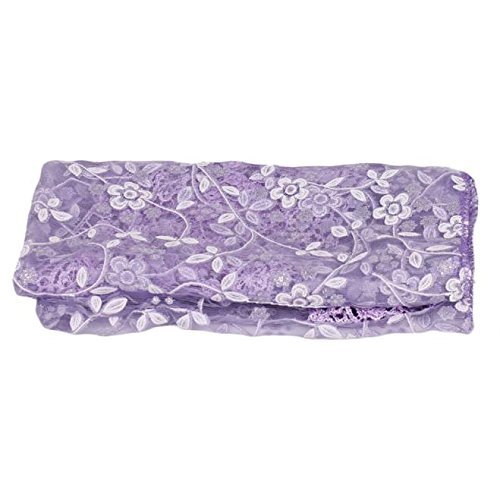 MATISSA Newborn Baby Girl/Boy Lace Tassels Wrap Swaddle Layer Baby Photography Prop (Purple) - Image 4