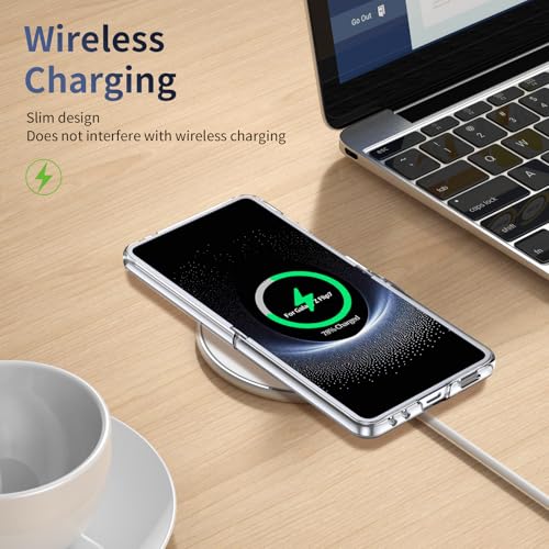 Coque Samsung Z Flip8 antichoc étui rigide PC avec charge sans fil argent - 7