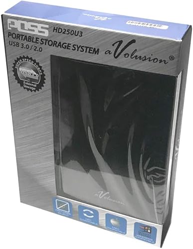 Vista 7 de Avolusion HD250U3 2TB USB 3.0 Disco duro externo portátil para juegos (para PS4, preformateado)