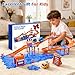 Toddler Toys for 3 4 5 6 Year Old Boys Kids Girls, 59 Pcs Puzzle Track Car Set for Kids Boys Toddlers 3-5 4-6, 3-Tier Puzzle Race Tracks Car Toys Set, Race Track Birthday for Toddlers