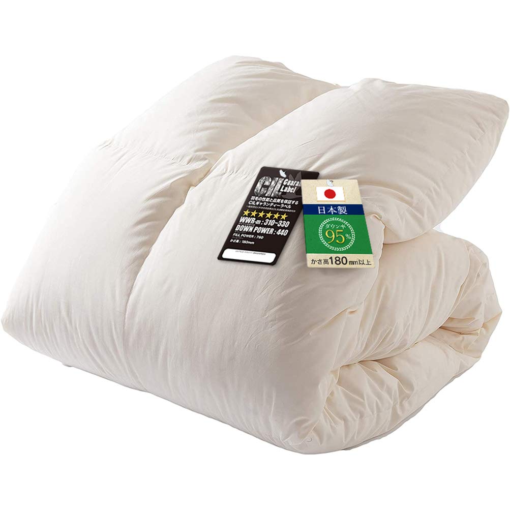 Amazon｜アイリスプラザ 羽毛布団 ホワイトグースダウン95% 日本製  
