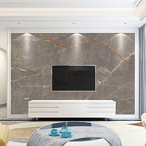 3D Simple Dark Gray Marble Wall Covering Living Room TV Background Wallpaper 3D Advanced Light Luxury Wallpaper mural-450cmx300cm Cover
