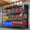 48″ W Metal Storage Shelves Heavy Duty, 3000LBS Garage Shelving Units, 4 Tier Tall Metal Shelving, 24″ Deep Steel Shelf Rack , Adjustable Utility Standing Shelf for Warehouse/Shop 48″W x 24″D x 70″H