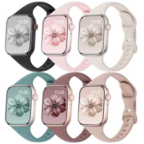 Bracelet Apple Watch en silicone souple idéal pour le sport et le quotidien des femmes active