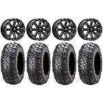 Bundle-9-Items-MSA-Bounty-14-Wheels-Black-30-Ultracross-Tires-4x156-Bolt-Pattern-38x24-Lug-Kit