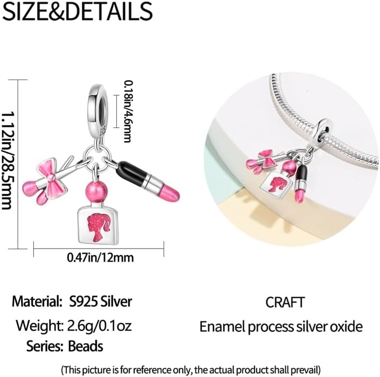 LIGHTDOG 925 Sterling Silver Charms for Bracelets Necklaces Dangle Pendants Beads Charms Fits Pandora Charms Bracelets Jewelry Holidays Gift for Women - Image 5