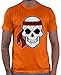 HARIZ Herren T-Shirt Skull Alien Gamer Gamer Gaming Plus Geschenkkarten Orange XL