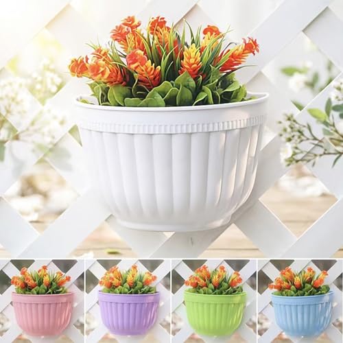 Pots de fleurs suspendus muraux en résine pour potager vertical de cuisine