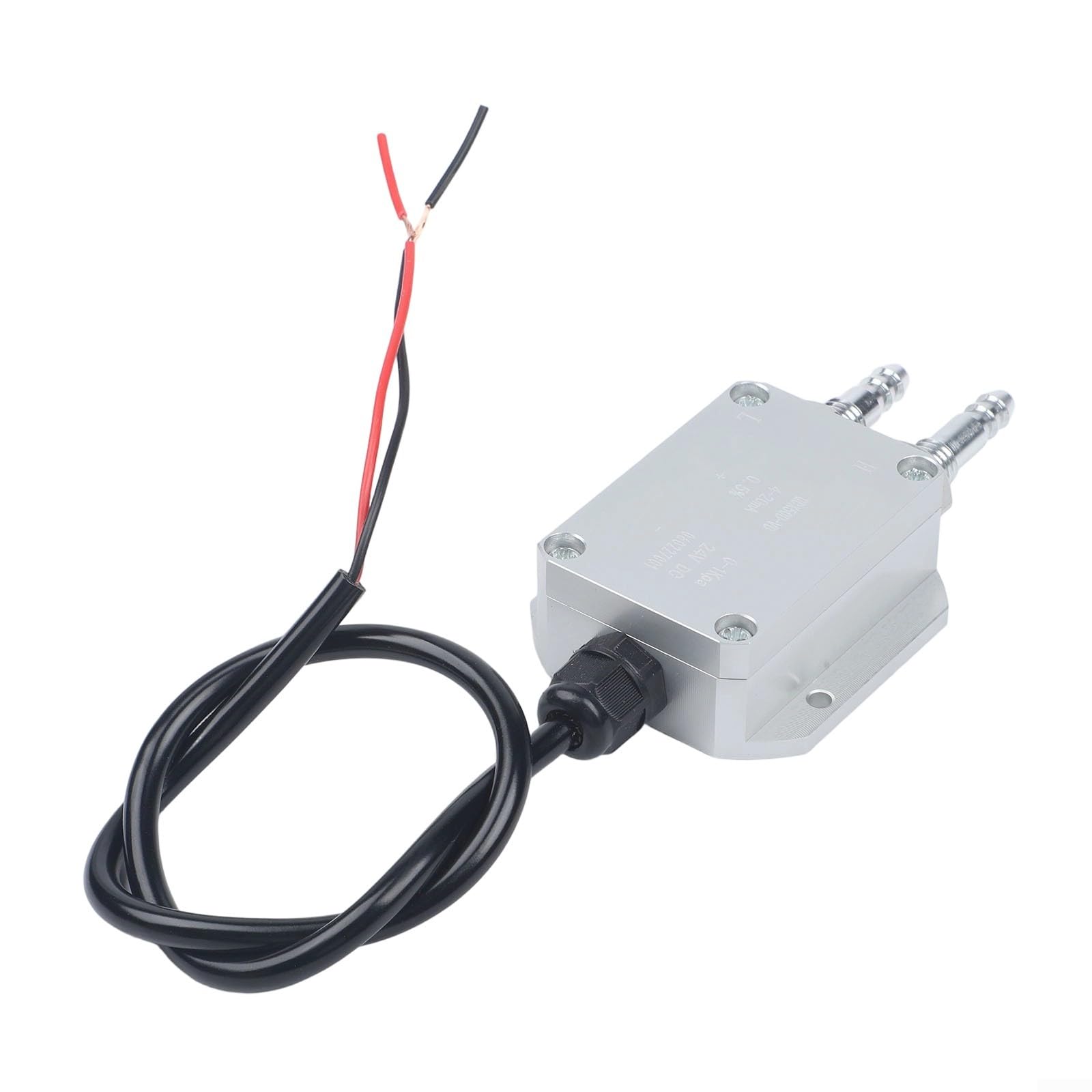 Sensor de transmisor de presión diferencial de 4-20 mA, rango de 0-2 kPa, cuerpo de aleación con boquillas de pagoda para medición de presión de viento de aire, salida de 24 V CC, ambiente de -20 a 85